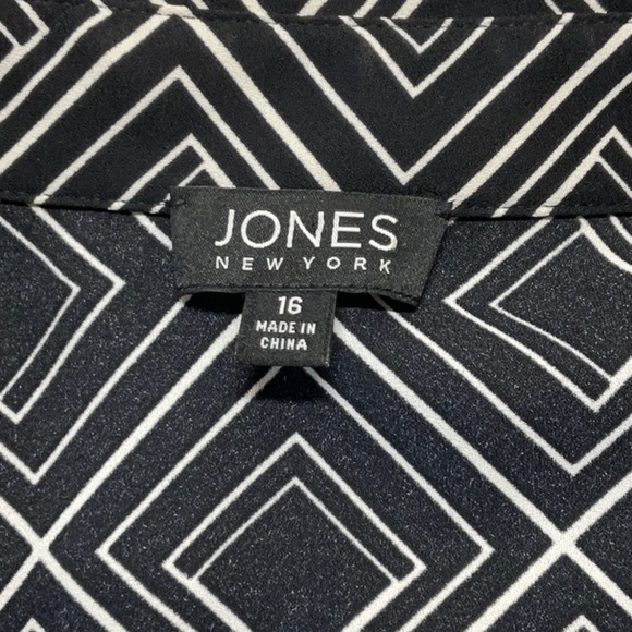 Jones New York Shift Dress Black White Size 16 - Picture 11 of 11